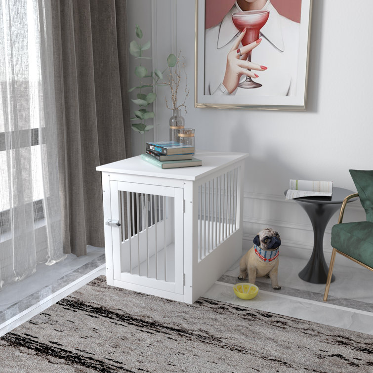 Diy dog crate top nightstand